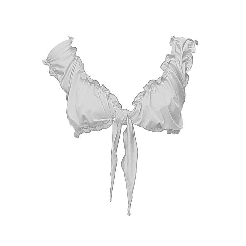 Mens Cropped Top With Tie Closure by Love In Leather - His Fetish