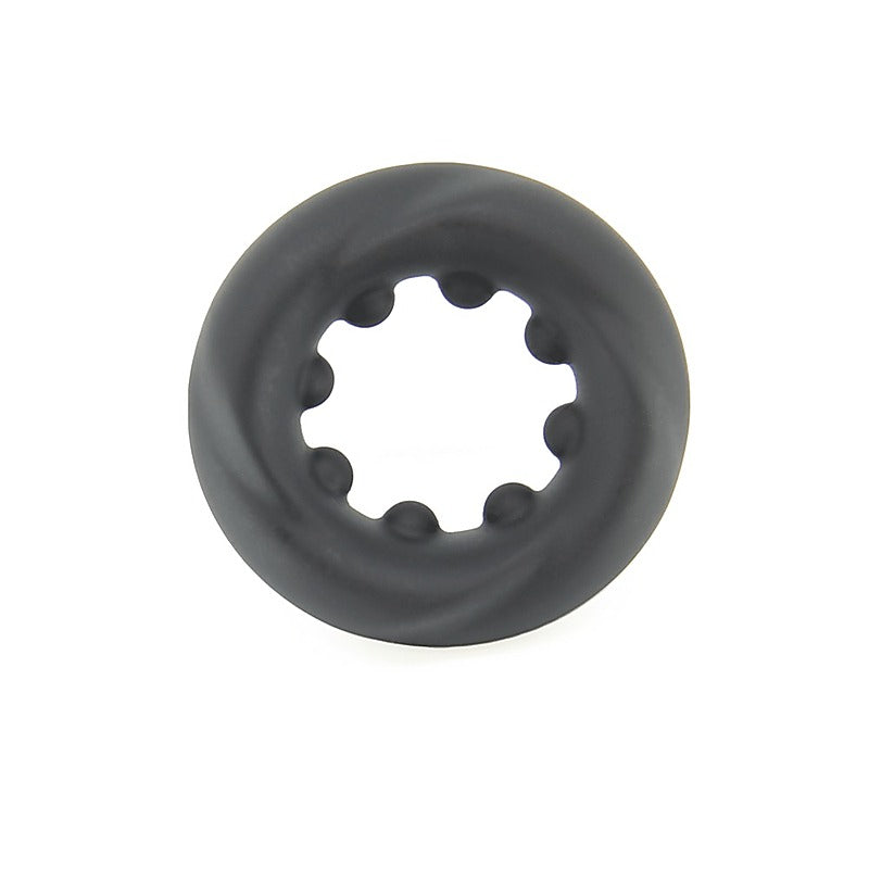 Mens Silicone Twisted O-Ring by Love In Leather - Stretchy Cock Rings