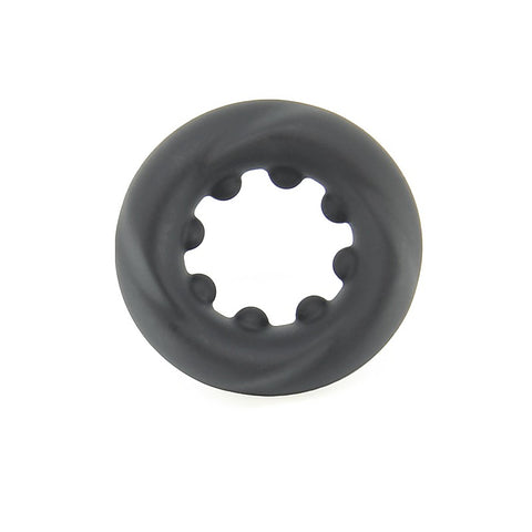 Mens Silicone Twisted O-Ring by Love In Leather - Stretchy Cock Rings