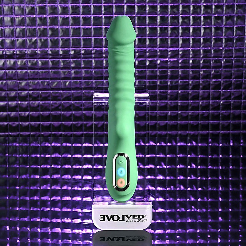 Evolved FULL THROTTLE Mint USB Rechargeable Vibrator - G-Spot Vibrators