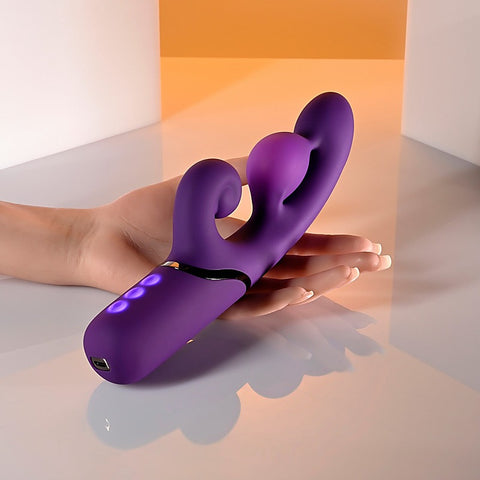 Evolved PLEASURE PUFF Inflatable Rabbit Vibrator - Rabbit Vibrators