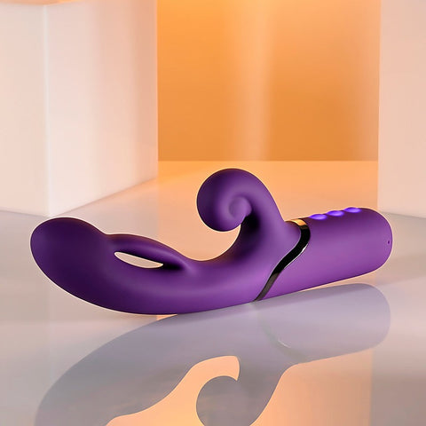 Evolved PLEASURE PUFF Inflatable Rabbit Vibrator - Rabbit Vibrators