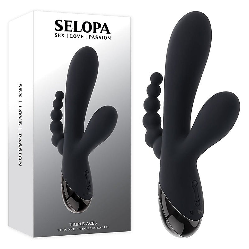 Selopa TRIPLE ACES Triple Stimulator Vibrator - G-Spot Vibrators