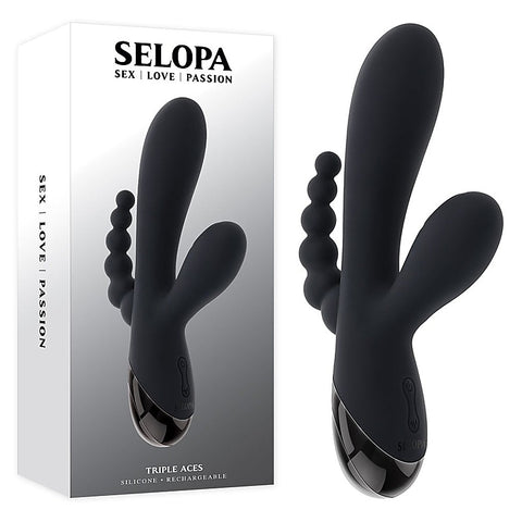 Selopa TRIPLE ACES Triple Stimulator Vibrator - G-Spot Vibrators