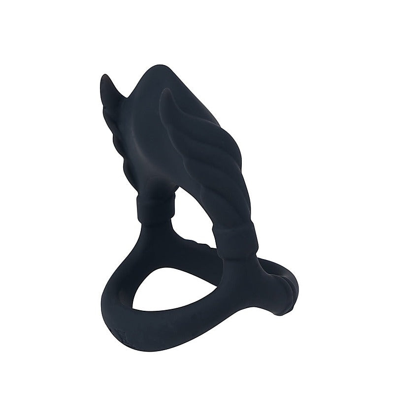 ROCKY USB Rechargeable Vibrating Cock & Balls Cock Ring - Vibrating Cock Rings