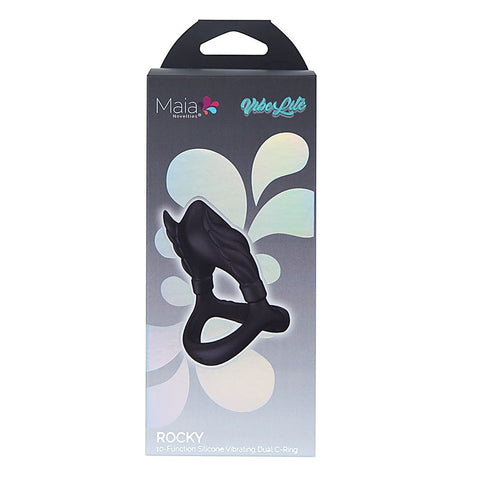 ROCKY USB Rechargeable Vibrating Cock & Balls Cock Ring - Vibrating Cock Rings