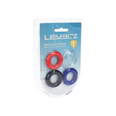 LEVELZ Multicolour Cock Ring Set Cock Rings by Shots Toys - Cock Ring Sets