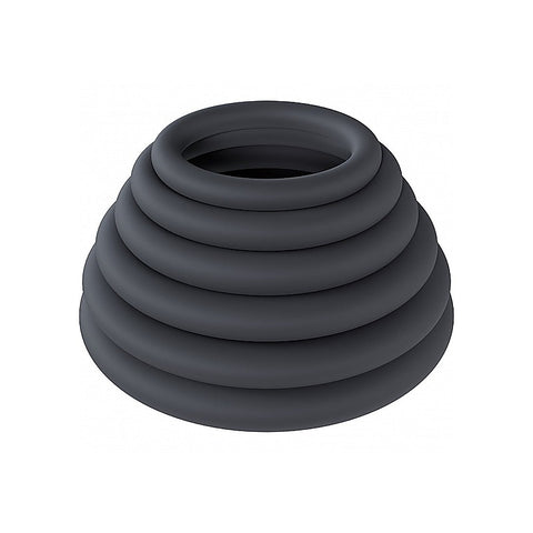 LEVELZ Classic Silicone Cock Ring Set of 6 Sizes by Shots - Cock Ring Sets