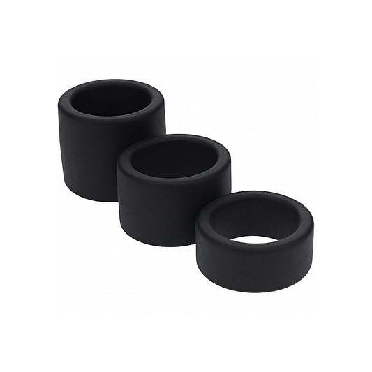 Levelz Liquid Silicone Ball Strap Set By Shots Toys - Cock Ring Sets