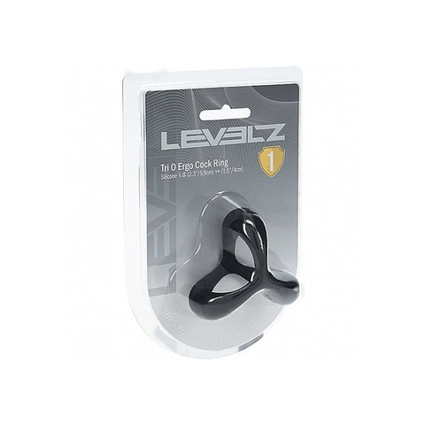 LEVELZ Tri O Ergo Silicone Cock Ring Cock & Balls Rings - Stretchy Cock Rings