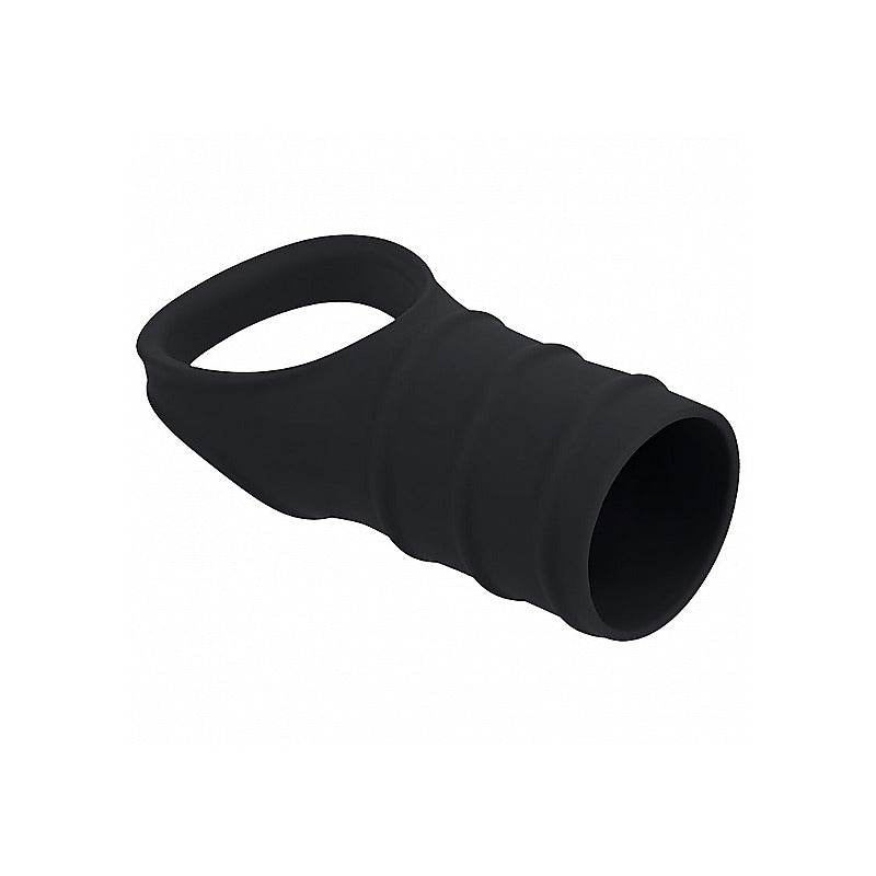 LEVELZ Cock Ring & Ribbed Sleeve Cock Ring with Sleeve - Stretchy Cock Rings