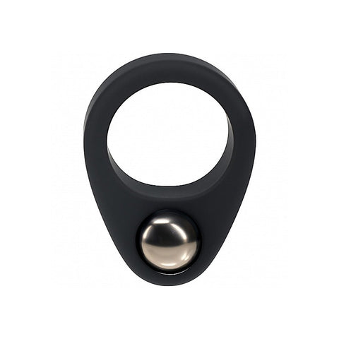 LEVELZ Single Weighted Ball Cock Ring Weighted Cock Ring - Stretchy Cock Rings