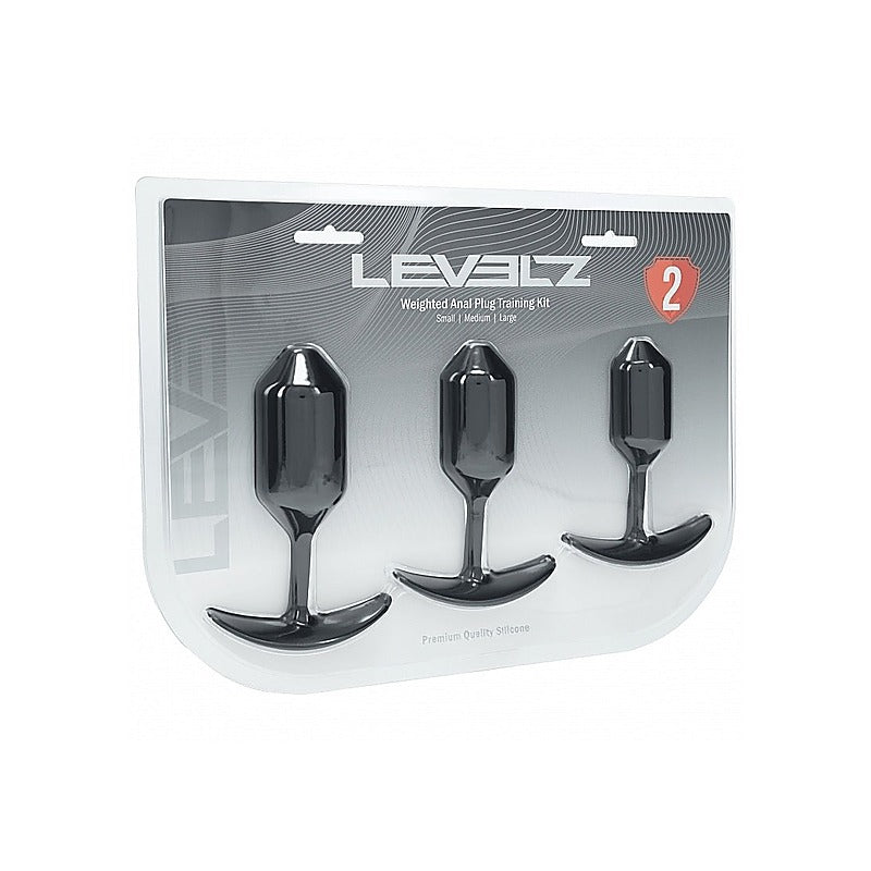 LEVELZ Weighted Anal Plug Training Set Weighted Butt Plugs - Butt Plugs