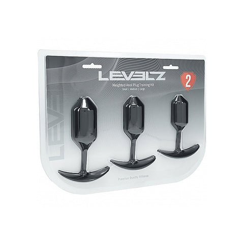 LEVELZ Weighted Anal Plug Training Set Weighted Butt Plugs - Butt Plugs