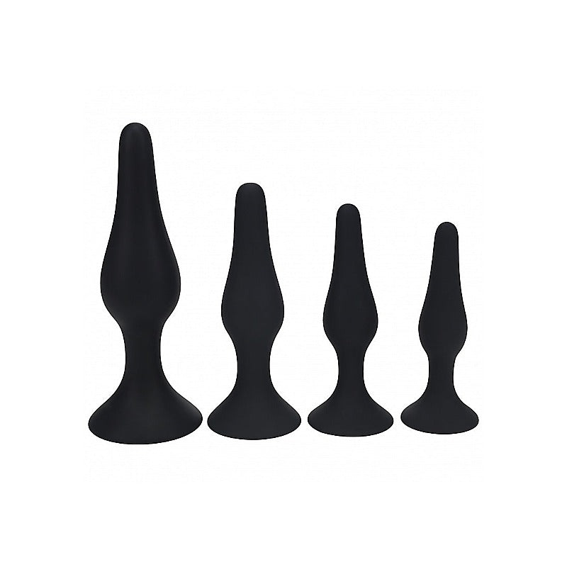 LEVELZ Slim Silicone Anal Plug Trainer Set of 4 - Butt Plugs