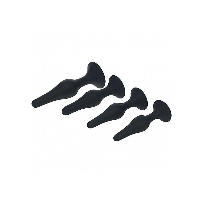 LEVELZ Slim Silicone Anal Plug Trainer Set of 4 - Butt Plugs