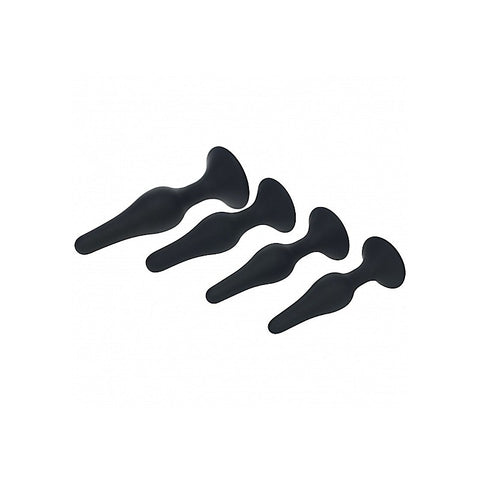 LEVELZ Slim Silicone Anal Plug Trainer Set of 4 - Butt Plugs
