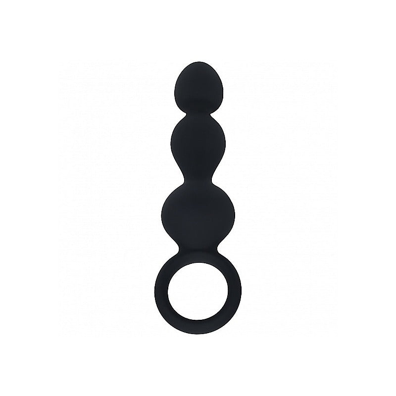 LEVELZ Beaded Silicone Anal Probe with Loop by Shots Toys - Anal Beads and Balls