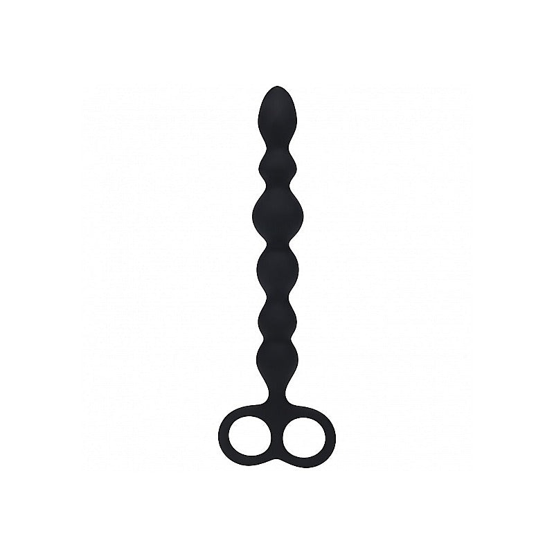 LEVELZ Beaded Silicone Anal Probe with Double Loop - Anal Beads and Balls