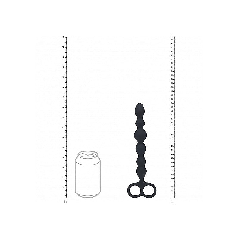 LEVELZ Beaded Silicone Anal Probe with Double Loop - Anal Beads and Balls