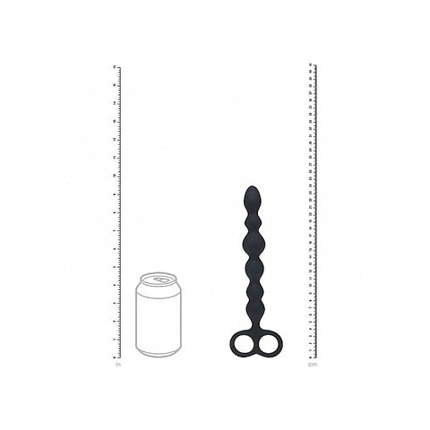 LEVELZ Beaded Silicone Anal Probe with Double Loop - Anal Beads and Balls