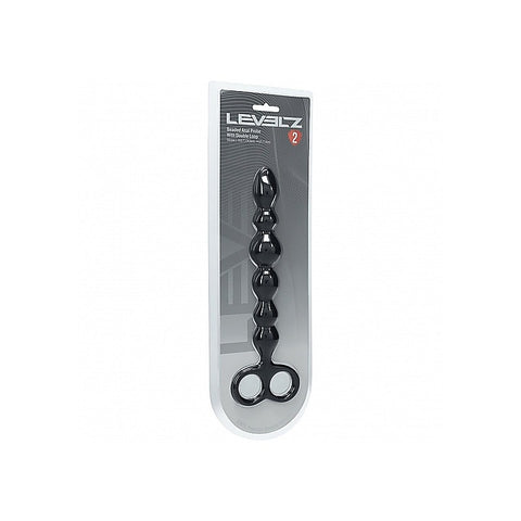 LEVELZ Beaded Silicone Anal Probe with Double Loop - Anal Beads and Balls
