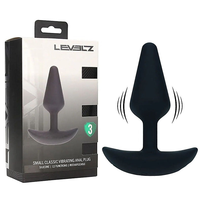 Levelz Classic Vibrating Silicone Anal Plug By Shots Toys - Butt Plugs