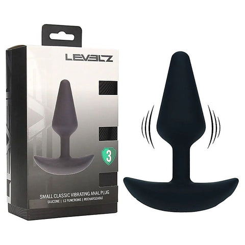 Levelz Classic Vibrating Silicone Anal Plug By Shots Toys - Butt Plugs