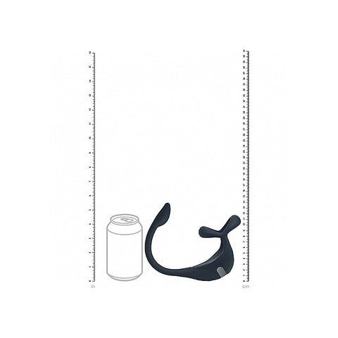 LEVELZ Vibrating TriO Cock Ring with Prostate Stimulator - Vibrating Cock Rings