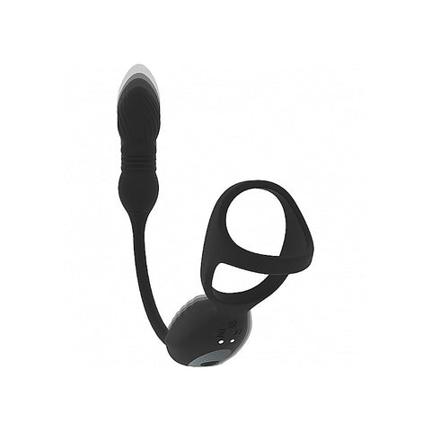 Levelz Vibrating and Thrusting Tri-O by Shots Toys - Vibrating Cock Rings