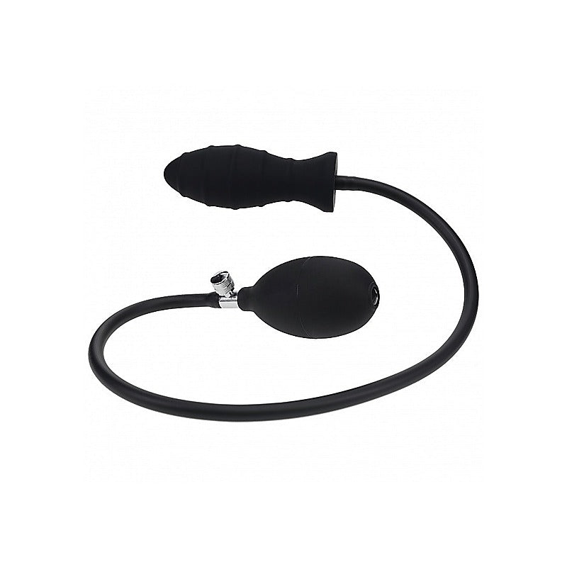 LEVELZ Ribbed Inflatable Anal Plug Inflatable Butt Plug - Butt Plugs