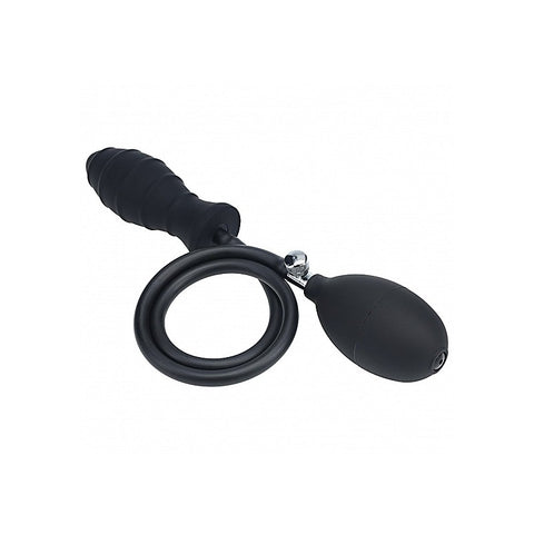 LEVELZ Ribbed Inflatable Anal Plug Inflatable Butt Plug - Butt Plugs