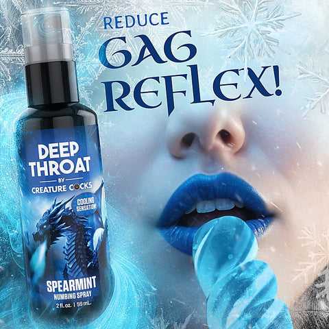 Creature Cocks Deep Throat Spray Spearmint Numbing Spray - Delay and Excite Sprays