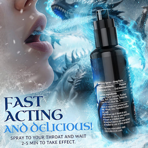 Creature Cocks Deep Throat Spray Spearmint Numbing Spray - Delay and Excite Sprays