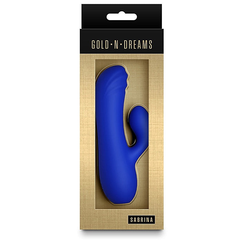 Gold-n-Dreams Sabrina Sapphire Rabbit Vibrator - Rabbit Vibrators