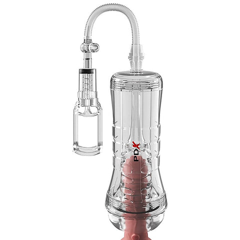 PDX Elite ViewTube Vac Pump See-Thru EZ-Grip Pump Stroker - Masturbators and Strokers