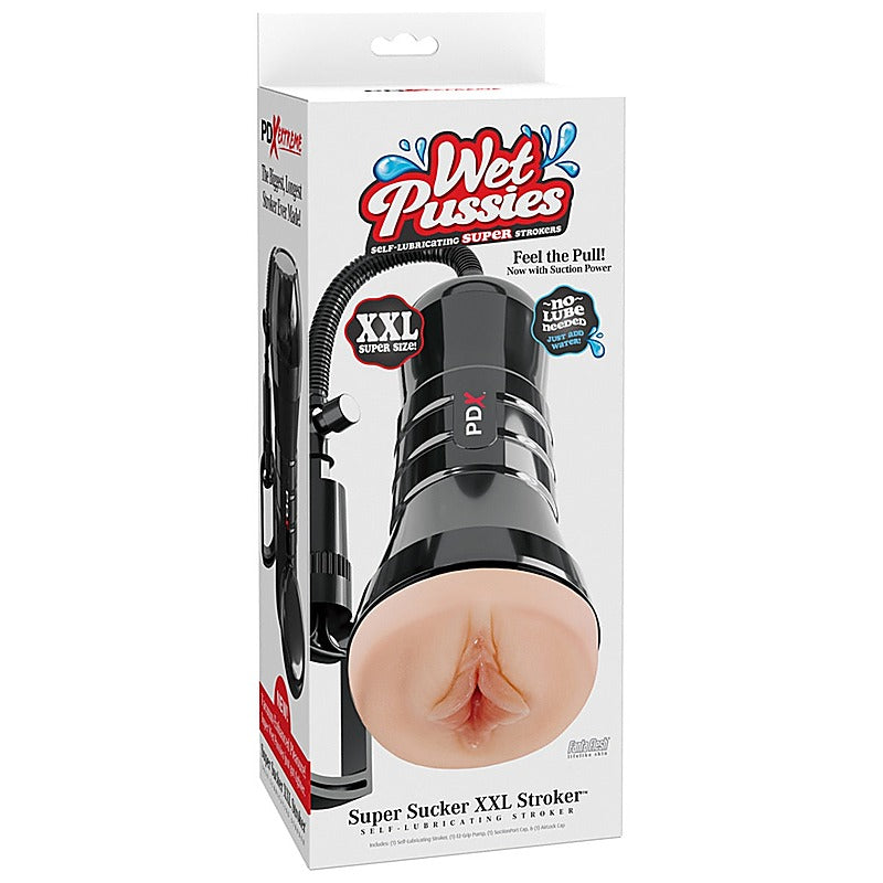 PDX Extreme Wet Pussies Super Sucker Stroker Light - Masturbators and Strokers