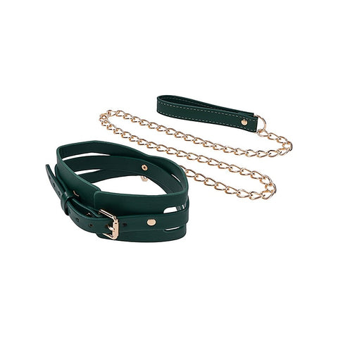 Indica Cutout Collar and Leash by Sportsheets - Collars and Leads