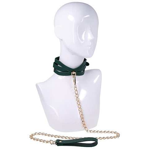 Indica Cutout Collar and Leash by Sportsheets - Collars and Leads