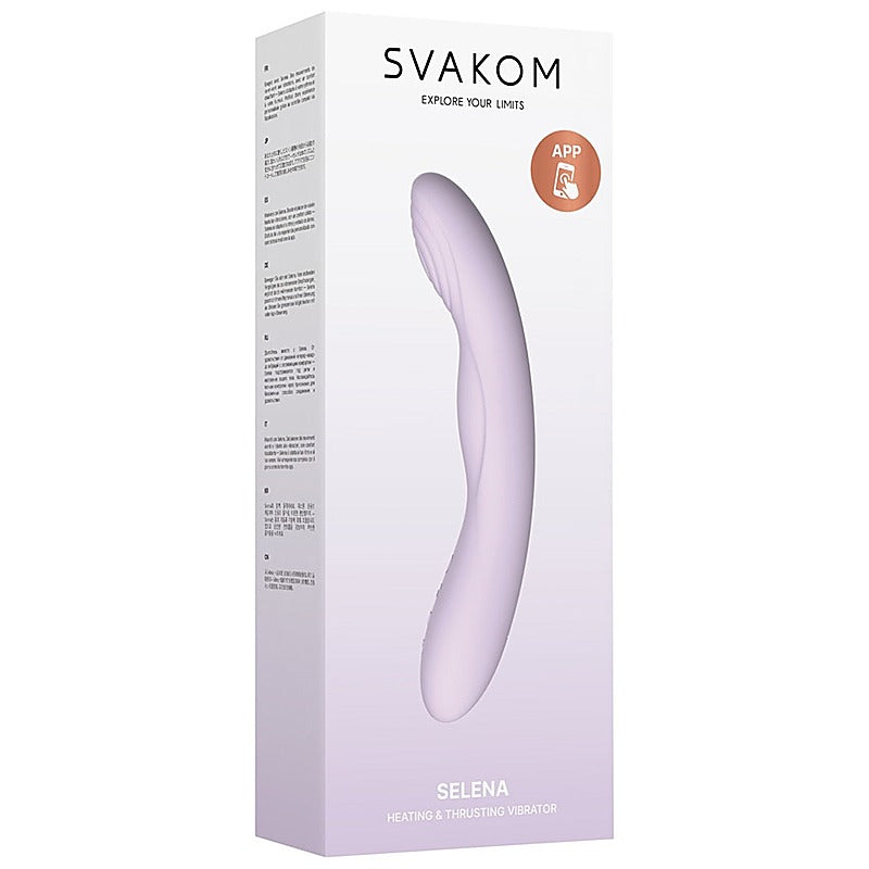 Selena App-Controlled Heating & Thrusting Vibrator By Svakom - G-Spot Vibrators