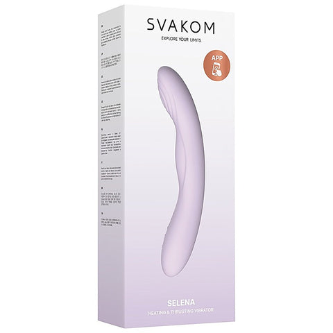 Selena App-Controlled Heating & Thrusting Vibrator By Svakom - G-Spot Vibrators