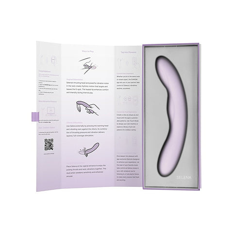 Selena App-Controlled Heating & Thrusting Vibrator By Svakom - G-Spot Vibrators