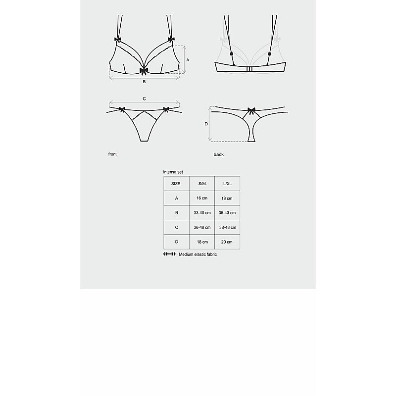Intensa Bra Set by Obsessive Lingerie - Bras and Bra Sets