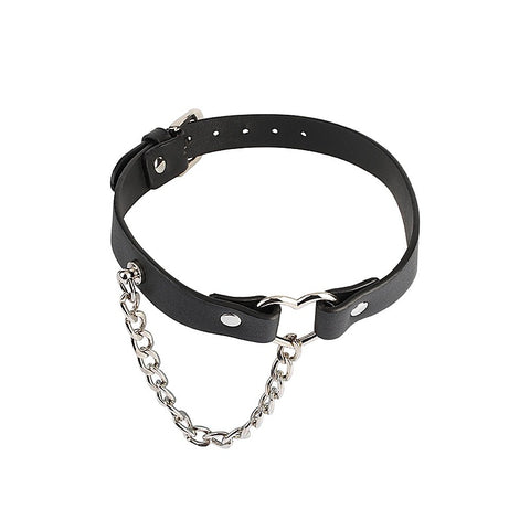 Heart Collar with a Chain by Chisa - Collars and Leads