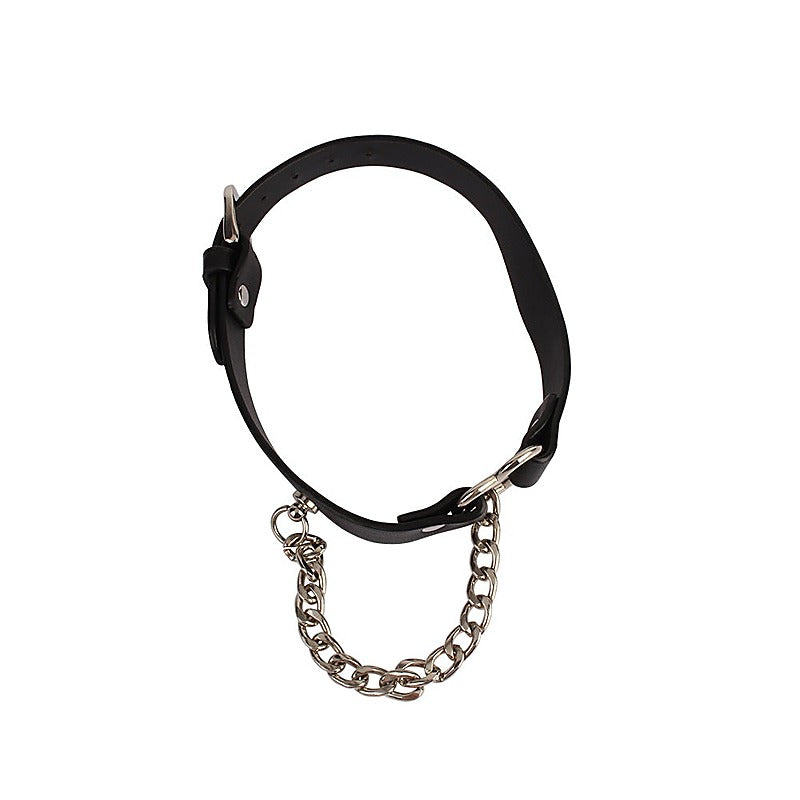 Heart Collar with a Chain by Chisa - Collars and Leads