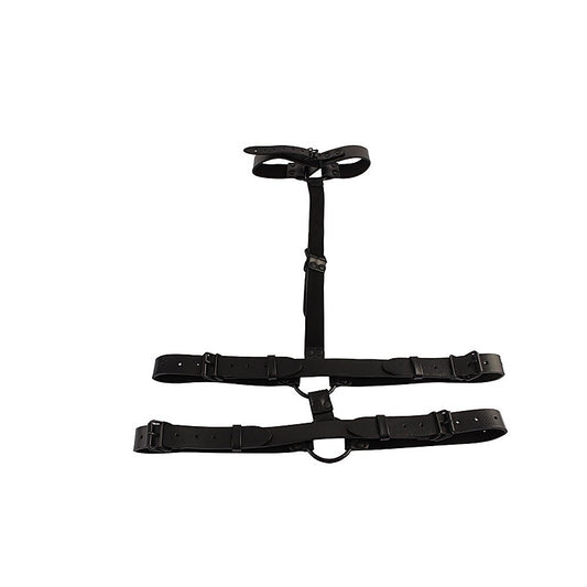 Adjustable Bondage Collar Body Restraint By Chisa - Collars and Leads