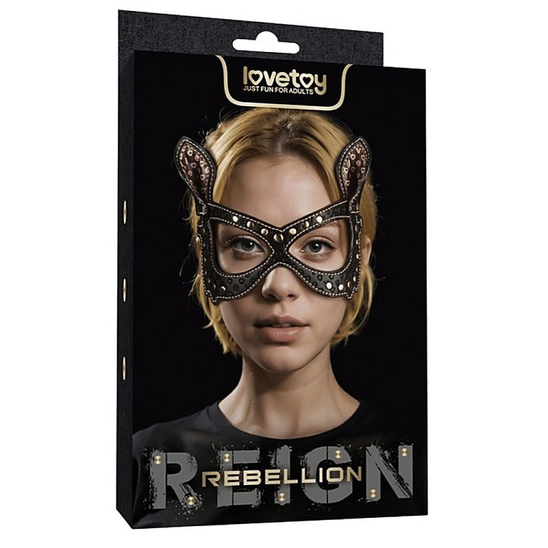 Adjustable Pu Leather Bunny Mask By Lovetoy - Masks And Blindfolds