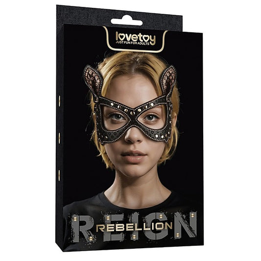 Adjustable Pu Leather Bunny Mask By Lovetoy - Masks And Blindfolds
