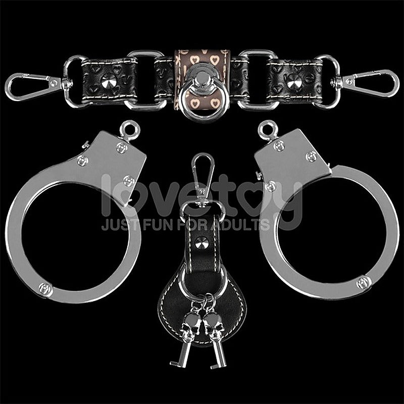 Heavy Metal Handcuffs Restraints Silver by Lovetoy - Cuffs And Restraints