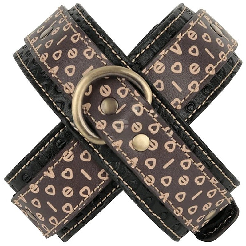 Crossed Handcuffs Restraints by Lovetoy - Cuffs And Restraints